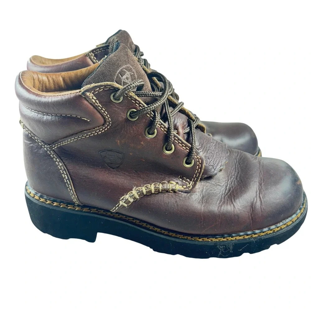 Ariat‎ Canyon Women's Brown Leather Lace Up Casual Chukka Boots Size 7